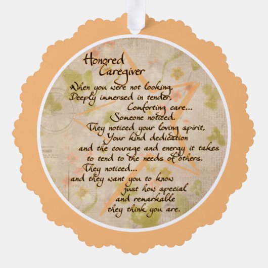 Verehrte Karriere-Papier-Card-Verzierung Ornament Karte (Rückseite)