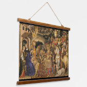 Verehrung der Christlichen religiösen Kunst Magis Wandteppich Mit Holzrahmen (Gewinkelt)