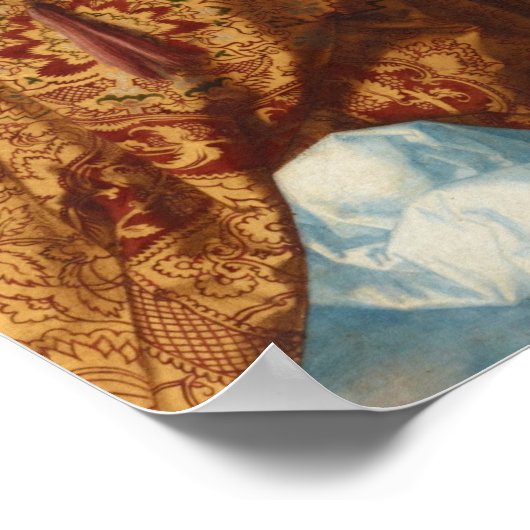 Verehrung der Dreifaltigkeit, Detail von Albrecht Poster (Ecke)