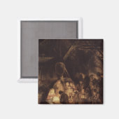 Verehrung der Hirten, 1646 Magnet (Vorderseite/Rückseite)