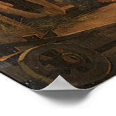 Verehrung der Hirten 1663 Abraham Hondius Poster (Ecke)