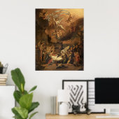 Verehrung der Hirten 1663 Abraham Hondius Poster (Heimbüro)
