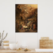 Verehrung der Hirten 1663 Abraham Hondius Poster (Küche)