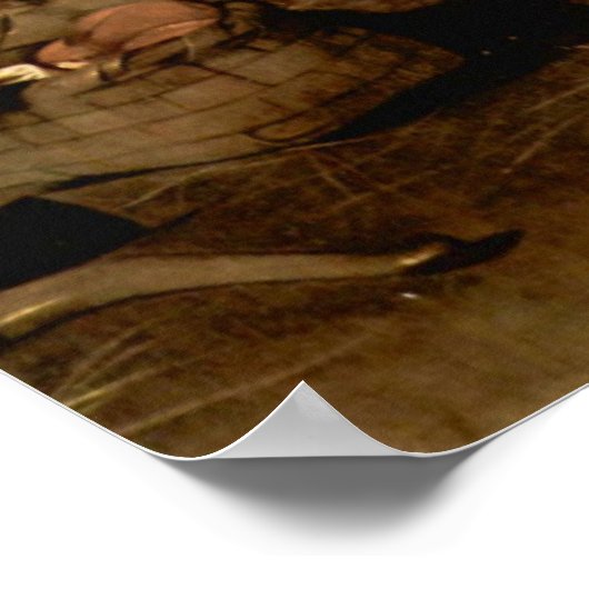 Verehrung der Hirten durch Caravaggio Poster (Ecke)