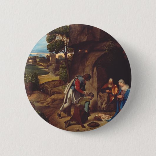 Verehrung der Hirten durch Giorgione Button (Vorderseite)