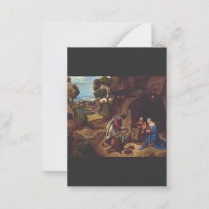 Verehrung der Hirten durch Giorgione Mitteilungskarte