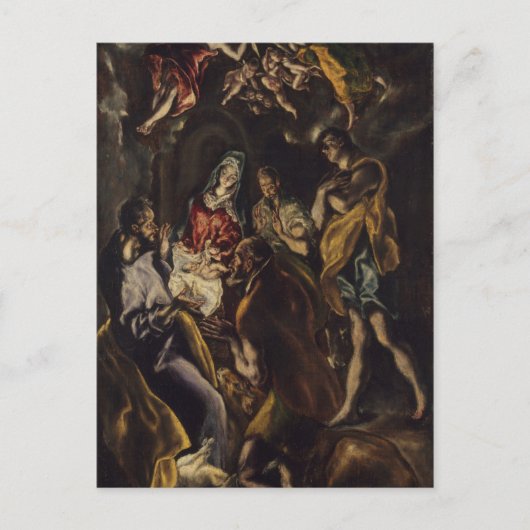 Verehrung der Hirten Postkarte (Vorderseite)