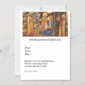 Verehrung der Könige (Adorazione dei Magi) Magneteinladung (Vorderseite)