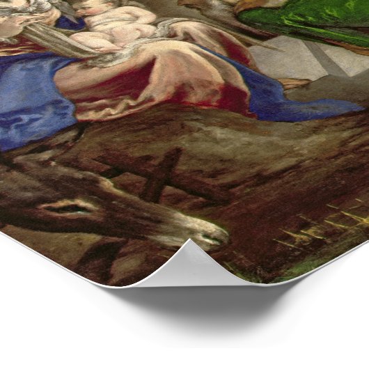 Verehrung der Magi, 1563-64 Poster (Ecke)