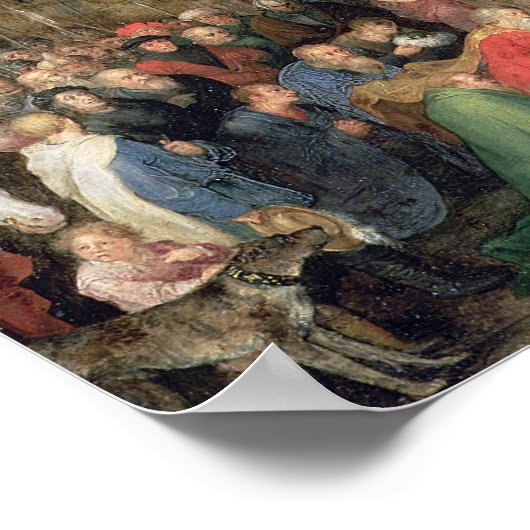 Verehrung der Magi, 1598 Poster (Ecke)