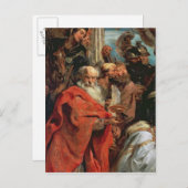 Verehrung der Magi, 1624 Postkarte (Vorne/Hinten)