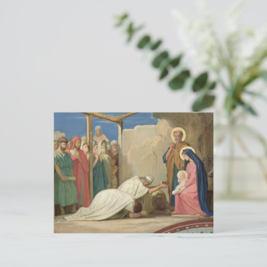 Verehrung der Magi, 1857 Postkarte (Stehend Vorderseite)