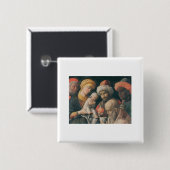 Verehrung der Magi - Andrea Mantegna Button (Vorne & Hinten)