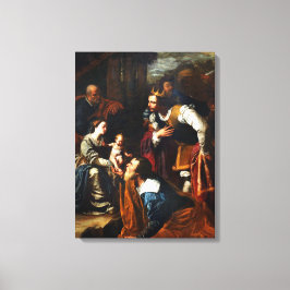 Verehrung der Magi - Artemisa Gentileschi Leinwanddruck