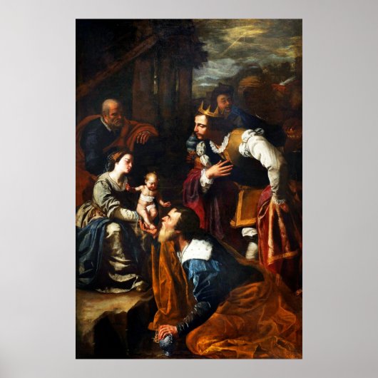 Verehrung der Magi - Artemisa Gentileschi Poster (Vorne)