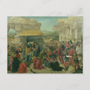 Verehrung der Magi, c.1480 (Tempera auf Tafel) ( Postkarte