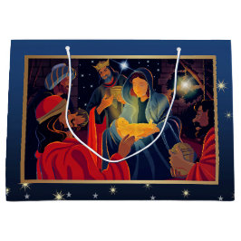 Verehrung der Magi. Custom Christmas Große Geschenktüte