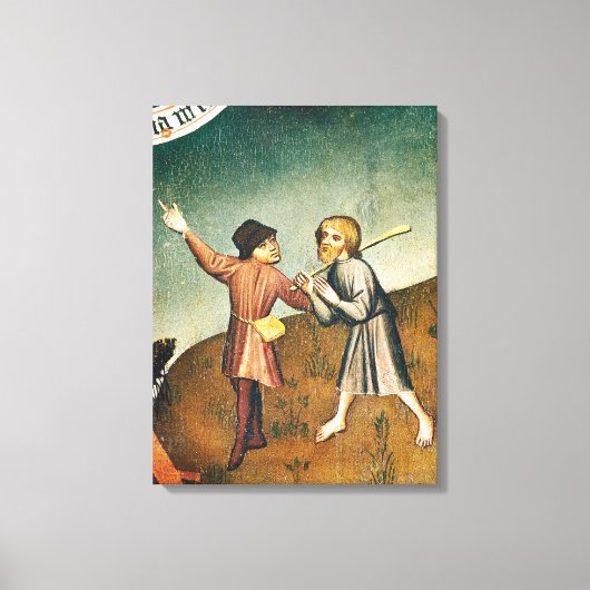 Verehrung der Magi, Details der Leinwanddruck (Vorderseite)