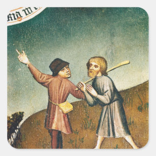 Verehrung der Magi, Details der Quadratischer Aufkleber