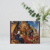 Verehrung der Magi durch Albrecht Durer Postkarte (Stehend Vorderseite)