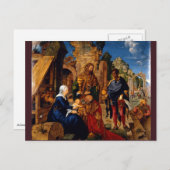 Verehrung der Magi durch Albrecht Durer Postkarte (Vorne/Hinten)