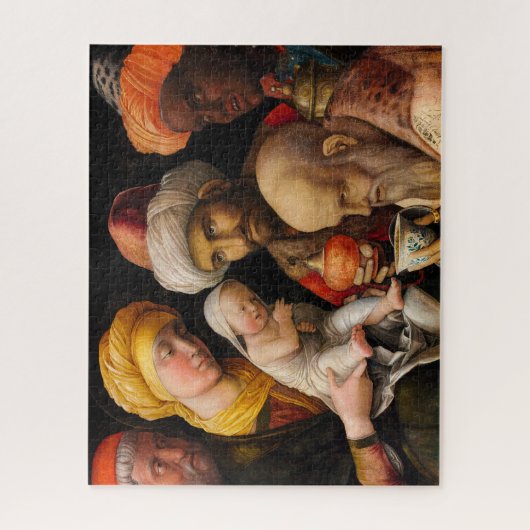 Verehrung der Magi durch Andrea Mantegna Puzzle (Vertikal)