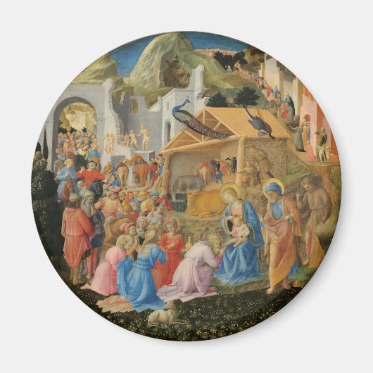 Verehrung der Magi durch Fra Angelico und Filippo Magnet (Vorne)