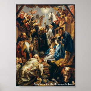 Verehrung der Magi durch Jordaens Poster