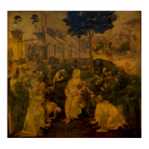 Verehrung der Magi durch Leonardo da Vinci (groß)