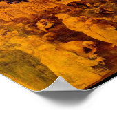 Verehrung der Magi durch Leonardo Da Vinci Poster (Ecke)