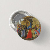 Verehrung der Magi durch Sandro Botticelli 1475 Button (Vorne & Hinten)