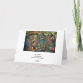 Verehrung der Magi Feiertagskarte (Rückseite)