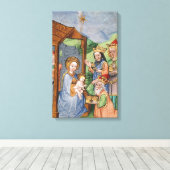 Verehrung der Magi Leinwanddruck (Insitu (Holzboden))