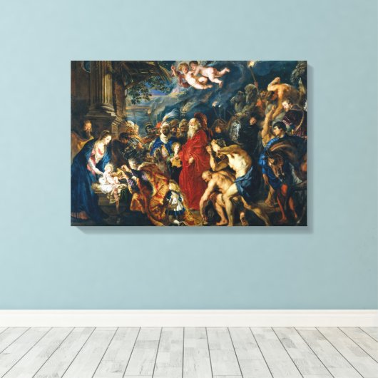 Verehrung der Magi | Peter Paul Rubens | Leinwanddruck (Insitu (Holzboden))