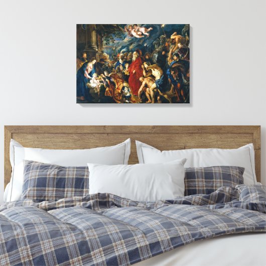 Verehrung der Magi | Peter Paul Rubens | Leinwanddruck (Insitu (Schlafzimmer))