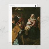 Verehrung der Magi Postkarte (Vorne/Hinten)