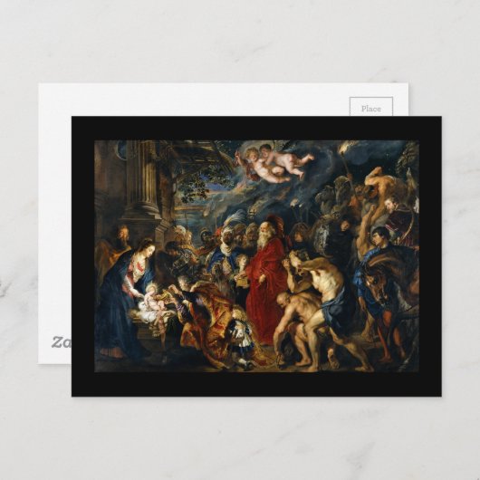 Verehrung der Magi Postkarte (Vorne/Hinten)