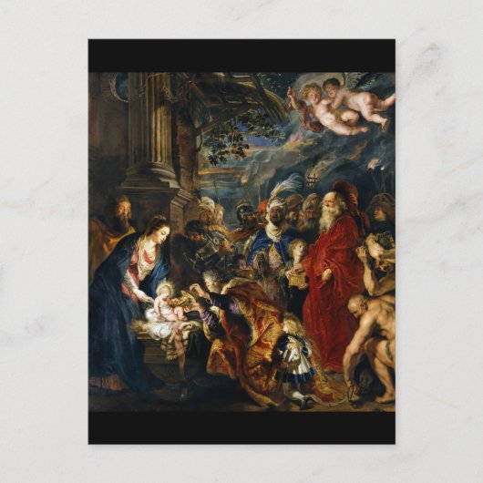 Verehrung der Magi Postkarte (Vorderseite)