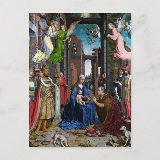 Verehrung der Magi Postkarte (Vorderseite)