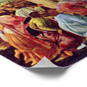 Verehrung der Magi (Washington) durch Botticelli Poster (Ecke)