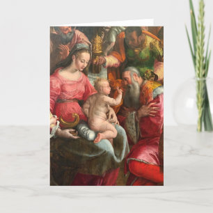 Verehrung der Magi-Weihnachtskarte Karte