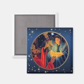 Verehrung der Magi. Weihnachtsmagnete Magnet (Vorderseite/Rückseite)
