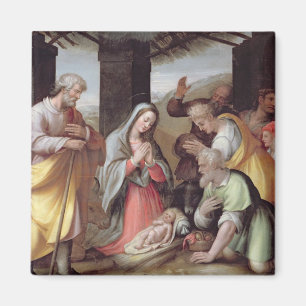 Verehrung der Schäfer, c.1500 (Tempera auf Wanne Magnet