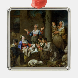 Verehrung der Schäfer, c.1659 Silbernes Ornament