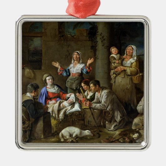 Verehrung der Schäfer, c.1659 Silbernes Ornament (Vorne)