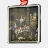 Verehrung der Schäfer, c.1659 Silbernes Ornament (Links)