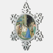 Verehrung der Schäfer, circa 1500 Schneeflocken Zinn-Ornament (Rechts)