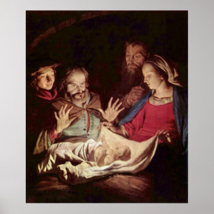 Verehrung der Schäfer durch Gerard van Honthorst Poster