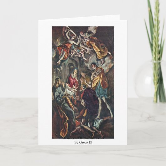 Verehrung der Schäfer durch Greco EL Karte (Vorderseite)
