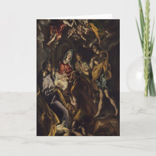 Verehrung der Schäfer Feiertagskarte